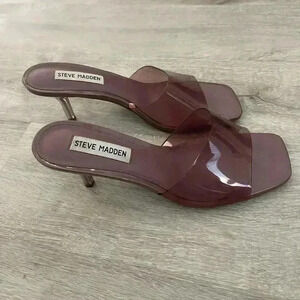 STEVE MADDEN Pance Clear PVC Purple 8